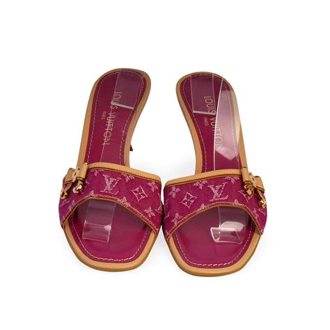 louis vuitton slides pink